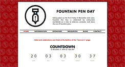 Desktop Screenshot of fountainpenday.org
