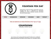 Tablet Screenshot of fountainpenday.org